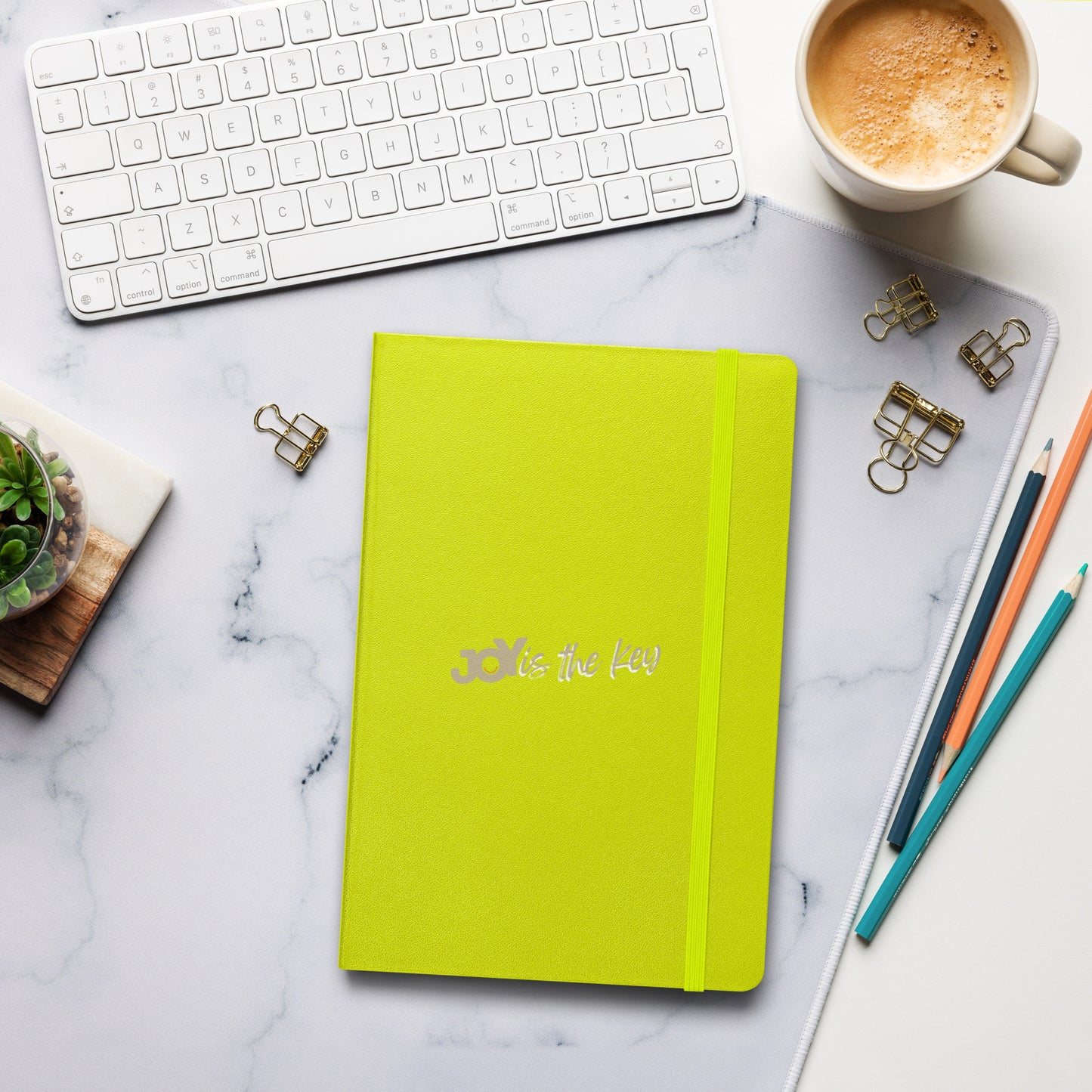 JOY is the key - Hardcover Notizbuch