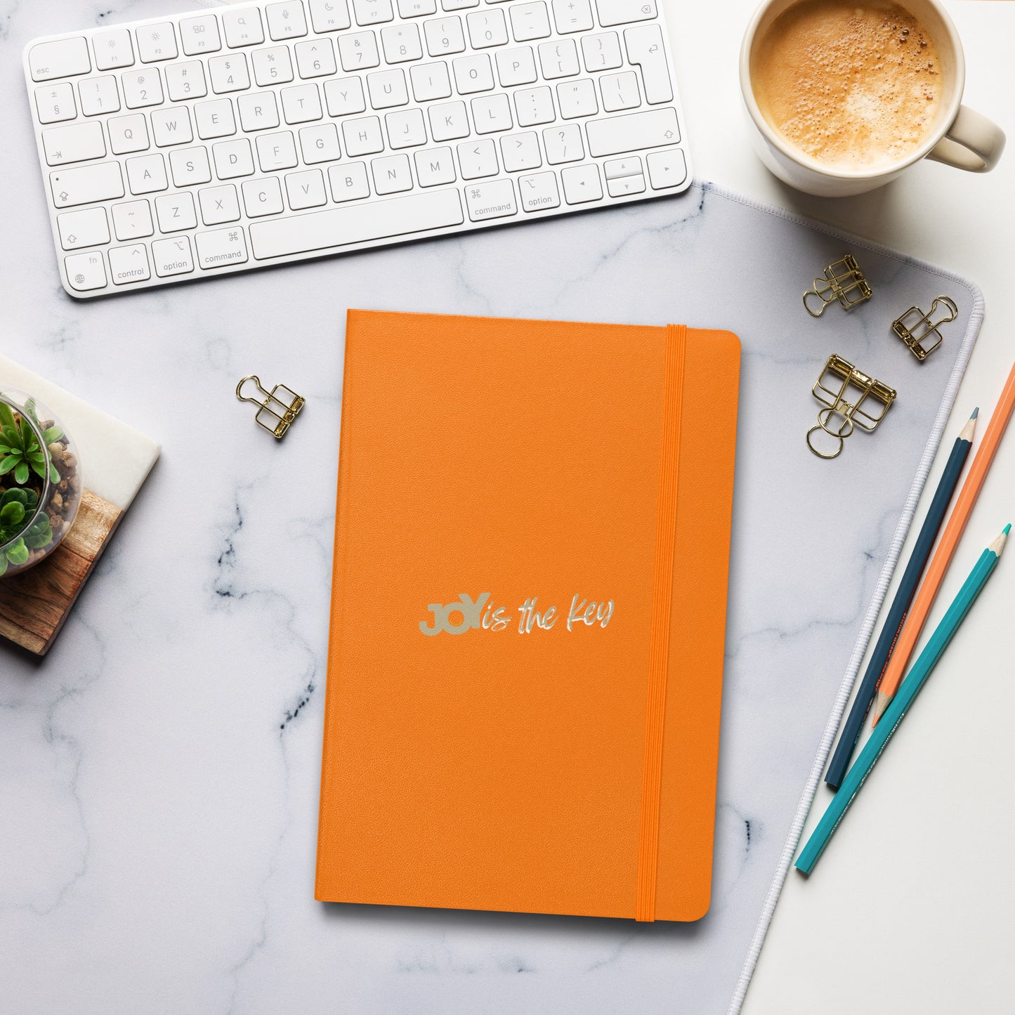 JOY is the key - Hardcover Notizbuch