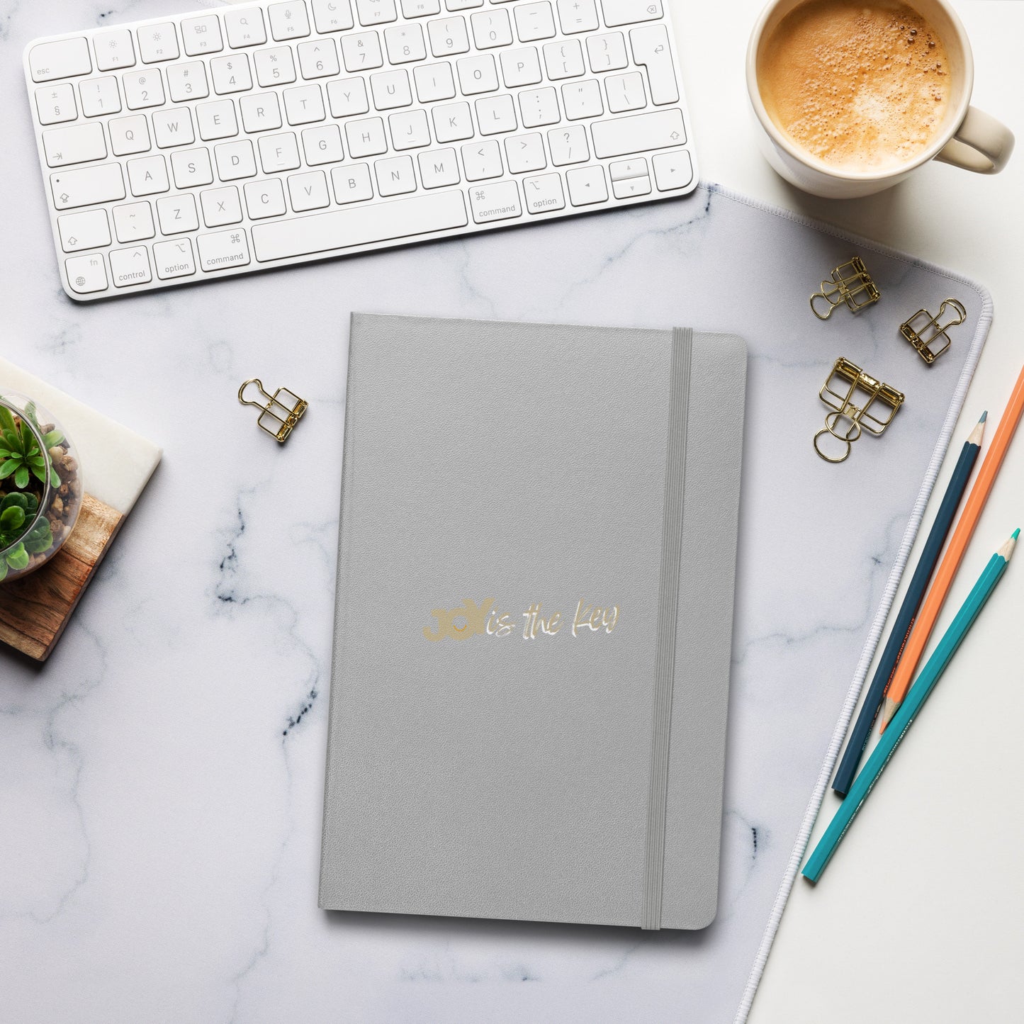 JOY is the key - Hardcover Notizbuch