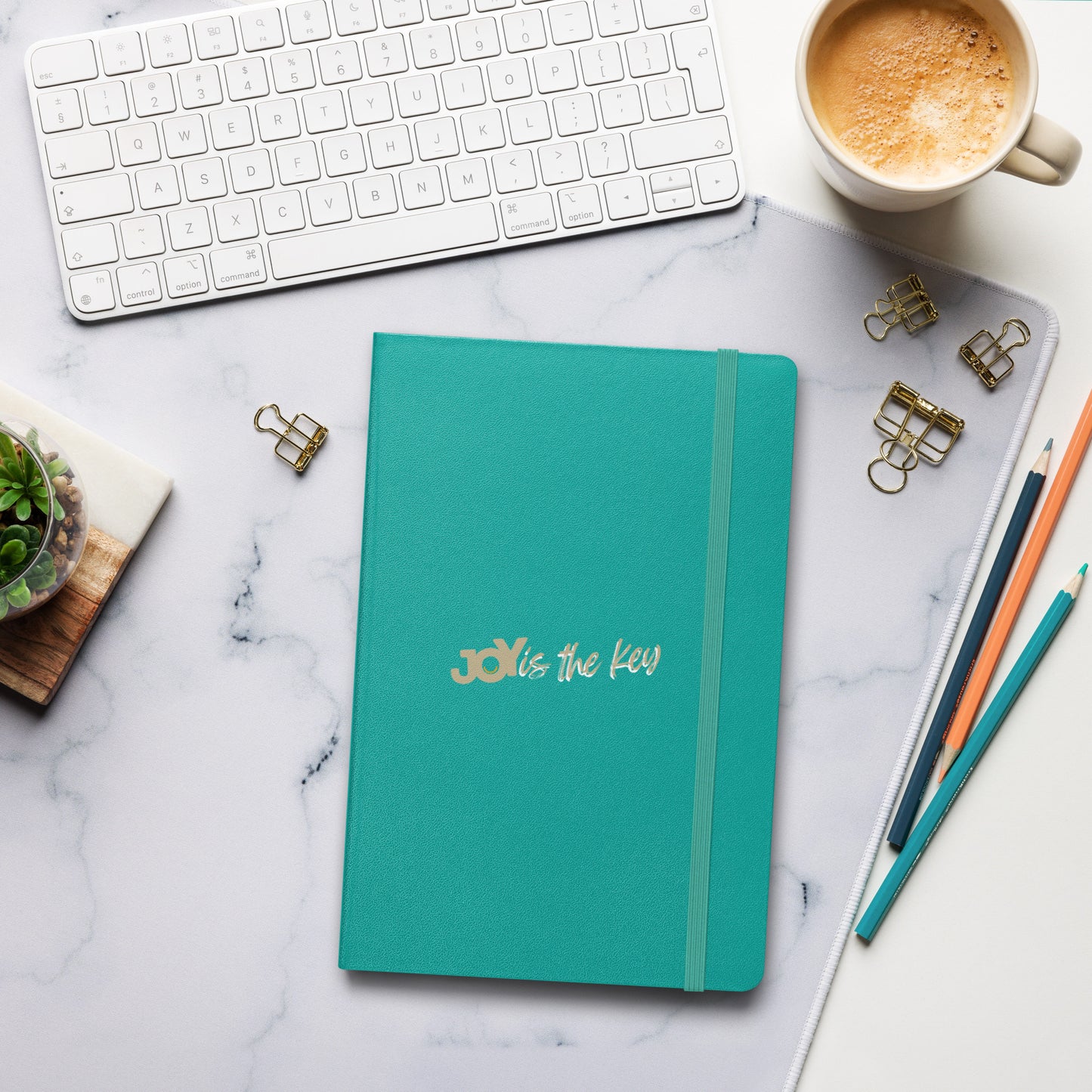 JOY is the key - Hardcover Notizbuch