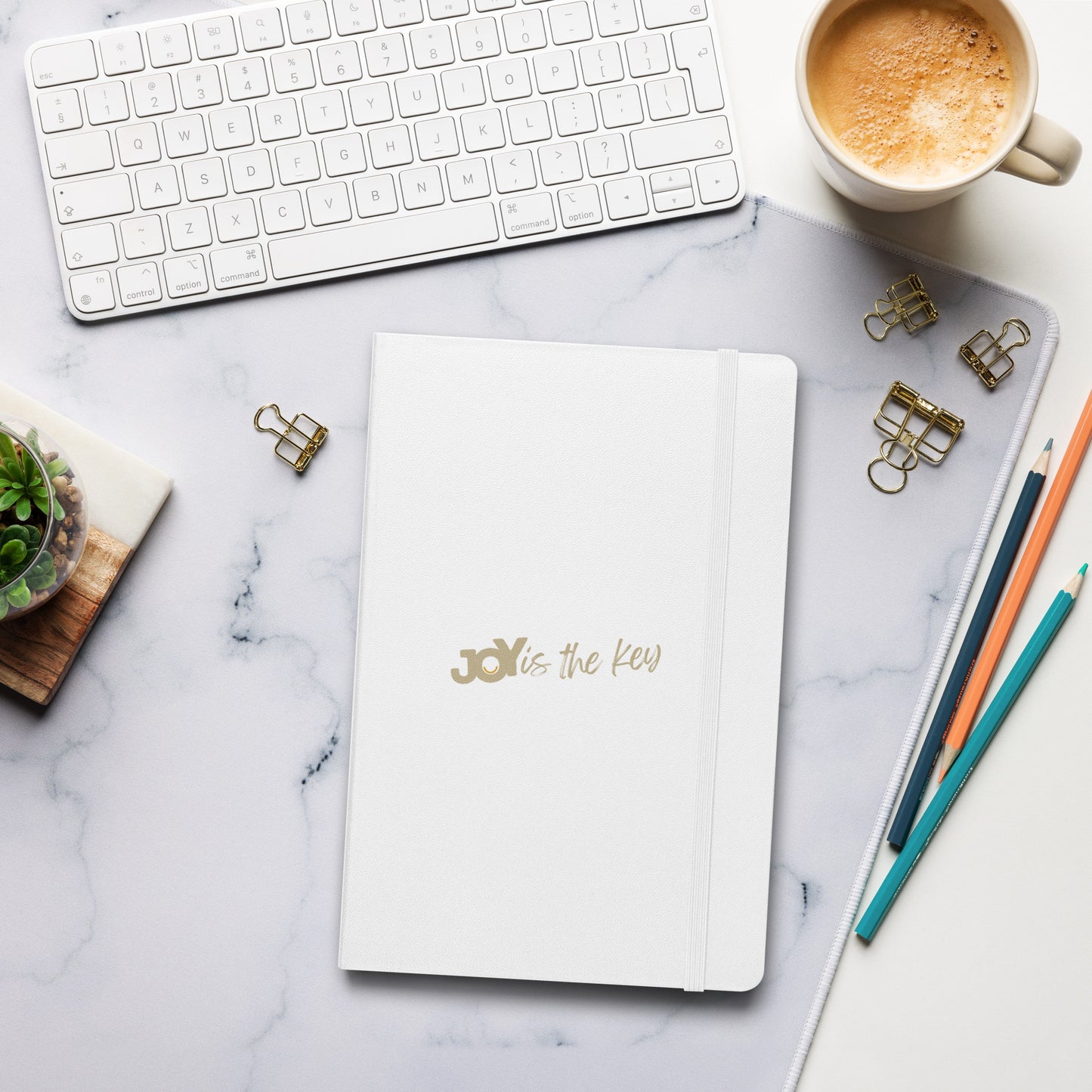 JOY is the key - Hardcover Notizbuch