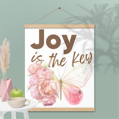 JOY is the Key - Poster mit Aufhängern