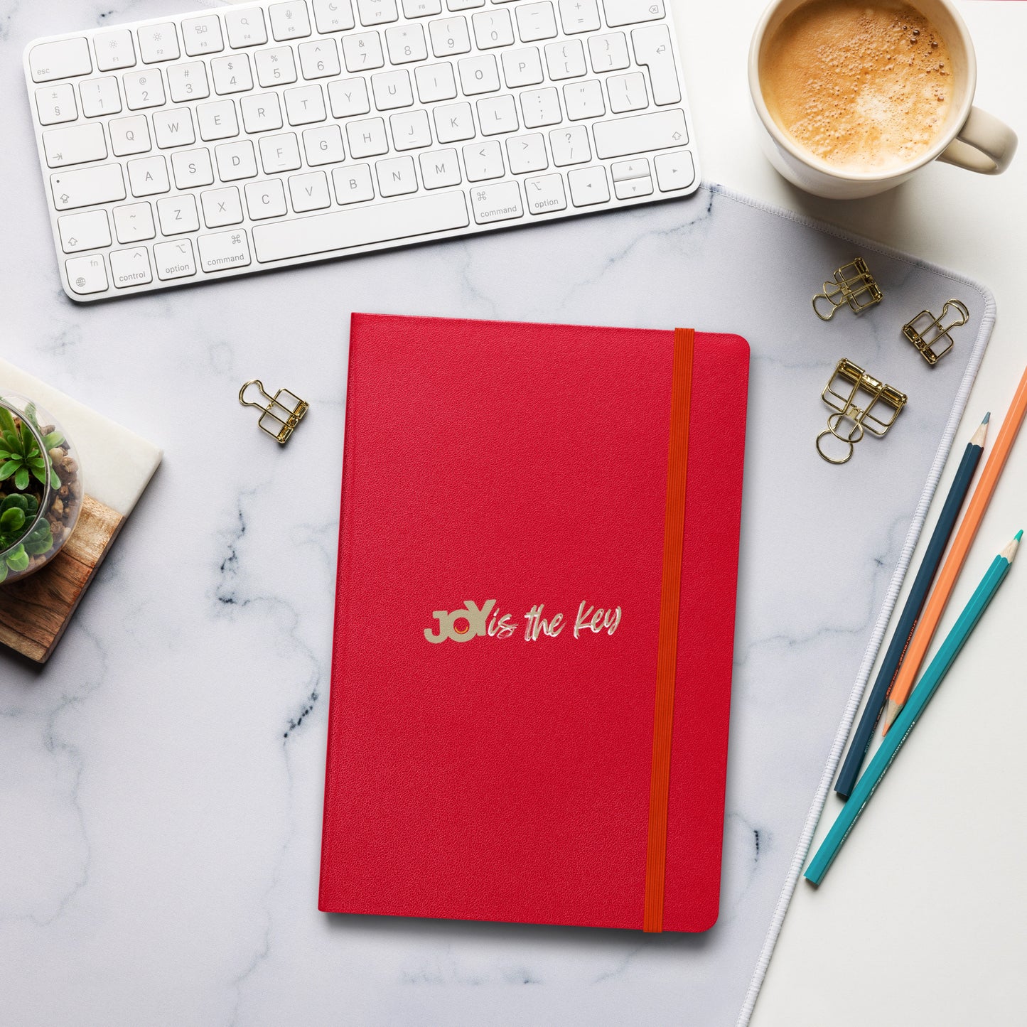 JOY is the key - Hardcover Notizbuch