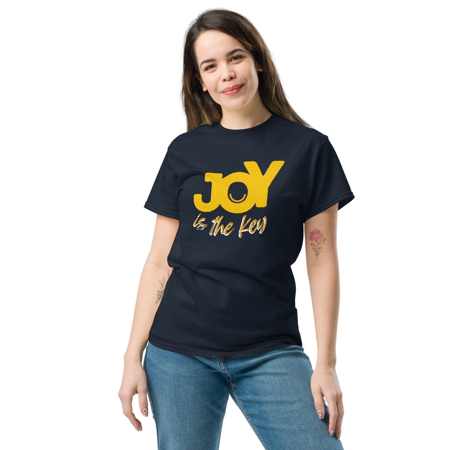 JOY is the key - Klassisches Unisex T-Shirt